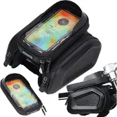 VERK 14475 Sacoche de vélo pour téléphone, noire