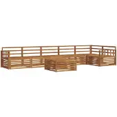Syfax Ensemble de canapés d'extérieur 7 pcs Naturel