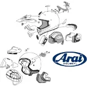 Arai Top Front Vent IC-Duct-4 Tinted for Rebel Helmet