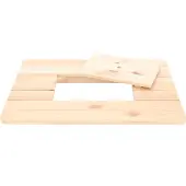 Esschert Design Table de bierre naturelle - 100% bois