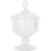 Clayre & Eef Bocal à provisions Ø 9x16 cm Verre transparent
