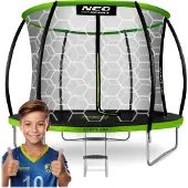 Neo-Sport Trampoline De Jardin Profilé 10Ft/312Cm Avec Filet Intérieur