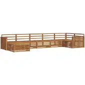 Syfax Ensemble de canapés d'extérieur 7 pcs Naturel