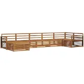 Syfax Ensemble de canapés d'extérieur 7 pcs Naturel