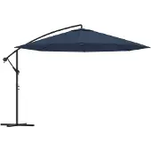 Syfax Parasol de jardin en porte-à-faux 3,5 m bleu