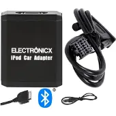 ELECTRONICX Multimedia Edition Adaptateur AUX Bluetooth pour Ford 12 Pin ▶ iPhone iPad iPod Auto Radio - kit mains-libres streaming musical
