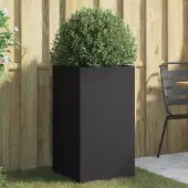 Prolenta Maison Exclusive - Bac à plantes noir 42x38x75 cm en acier