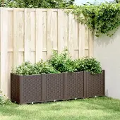 Prolenta Maison Exclusive - Bac à plantes marron 160x40x53 cm PP