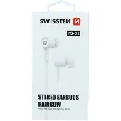 Swissten - Écouteurs Rainbow YS-D2 (blanc)