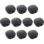 InLine 10er Pack Click Kabelmanager 1-Line, schwarz