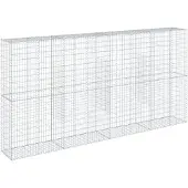 vidaXL Gabion avec couvercle 400x50x200 cm Fer galvanisé