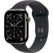 Apple Watch Series 11 gps + Cellular - 42mm slate Titanium Case Black Sport Band S/m