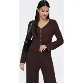 ONLY Cardigan 'ONLILSE' brun foncé