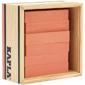 Kapla C40 Rose 40 QUADRATE, plaquettes en bois rose