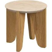 Ebuy24 Dockland table d'angle beige.