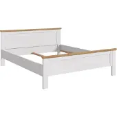 Ebuy24 Verona lit 180x200cm pin sibérienReproduction, chêneReproduction.