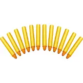 Bgs 8823 Marqueurs de graisse, jaune, 12 pièces