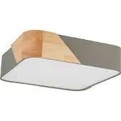 Eglo Grimaldino, 2 ampoule(s), E27, marron, gris-brun, blanc