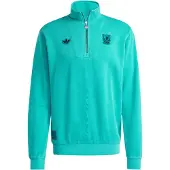 Adidas Liverpool Fc Terrace Icons Half Zip Sweatshirt Vert L