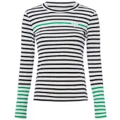 Marc Cain T-shirt vert / noir / blanc