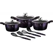 Berlinger Haus lot de pots 10 pieces Purple 35649