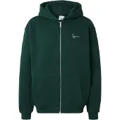 Karl kani Veste de survêtement 'Essential' vert foncé / blanc