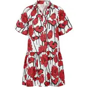 Imily Bela Robe-chemise rouge / noir / blanc