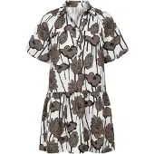 Imily Bela Robe-chemise chocolat / noir / blanc cassé