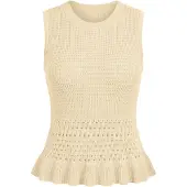 Imily Bela Tops en tricot abricot