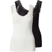 Vero Moda Haut 'VMROSA' noir / blanc