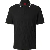 HUGO Dunik Short Sleeve Polo Noir M Homme