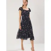 Trendyol Robe bleu foncé / vert / framboise / blanc
