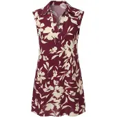 Imily Bela Robe beige clair / bourgogne