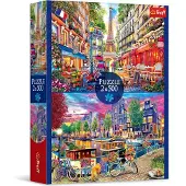Trefl PUZZLE CUBES 2x500 Capitales européennes 37496