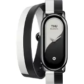 Xiaomi Smart Band 8 Bracelet Connecté, Double Bracelet, Noir et Blanc, BHR7311GL