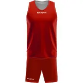 Givova rosso/bianco L|Basketball set de maillots réversibles KITB03-1203