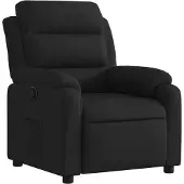 Syfax Fauteuil inclinable Noir Tissu