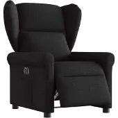 Syfax Fauteuil inclinable électrique Noir Tissu
