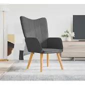 Prolenta Maison Exclusive - Fauteuil relax tissu gris foncé