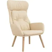 Syfax Chaise de relaxation Crème Tissu