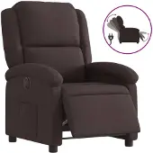 Sonstiges Fauteuil inclinable électrique Marron foncé Tissu