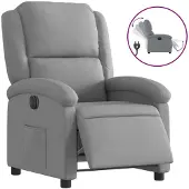 Sonstiges Fauteuil inclinable électrique Gris clair Tissu