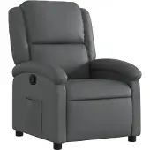 Syfax Fauteuil inclinable Gris Similicuir
