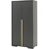 Vipack Armoire London 98cm avec 2 portes - anthracite