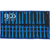Bgs 8611 Jeu de cales et de racloirs pour moulures, 27 pièces
