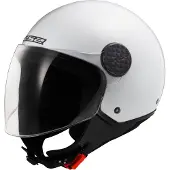 LS2 OF558 Sphere Lux II Solid Brillant Blanc Casque Jet Taille XS