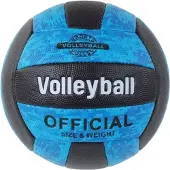 Leantoys Ballon de volley-ball bleu et noir taille 5 coloré