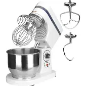 Lacor 69084-Kne-Bolk Bol, 5 litres, blanc, 300 W, 5,3 tonnes, acier inoxydable