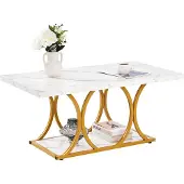 Vevor Table Basse en Faux Marbre