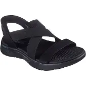 SKECHERS Sandales 'Slip-Ins: Go Walk Flex Sandal - Glimmer Up' noir